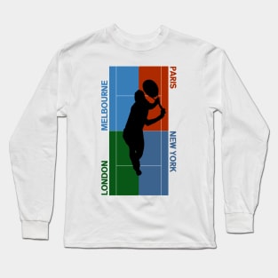 Tennis Grand Slam Courts Long Sleeve T-Shirt